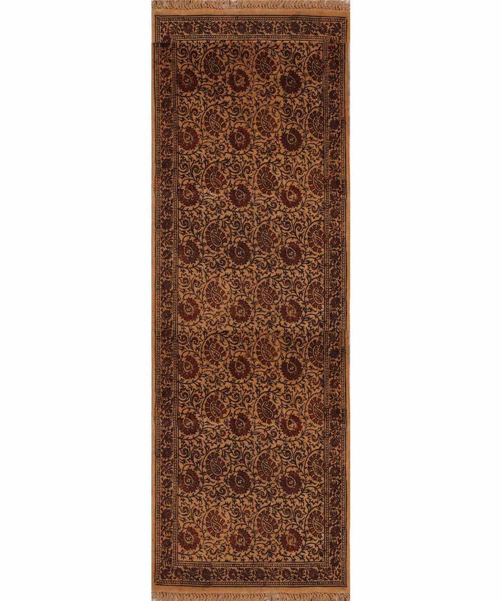 Multicolour handloom warangal cotton kalamkari dhurrie