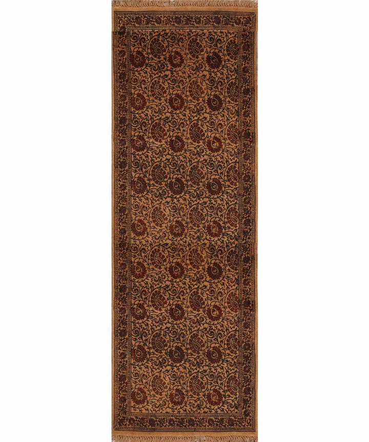 Multicolour handloom warangal cotton kalamkari dhurrie