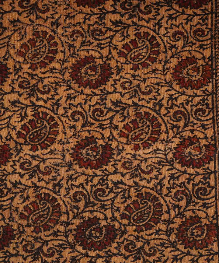 Multicolour handloom warangal cotton kalamkari dhurrie
