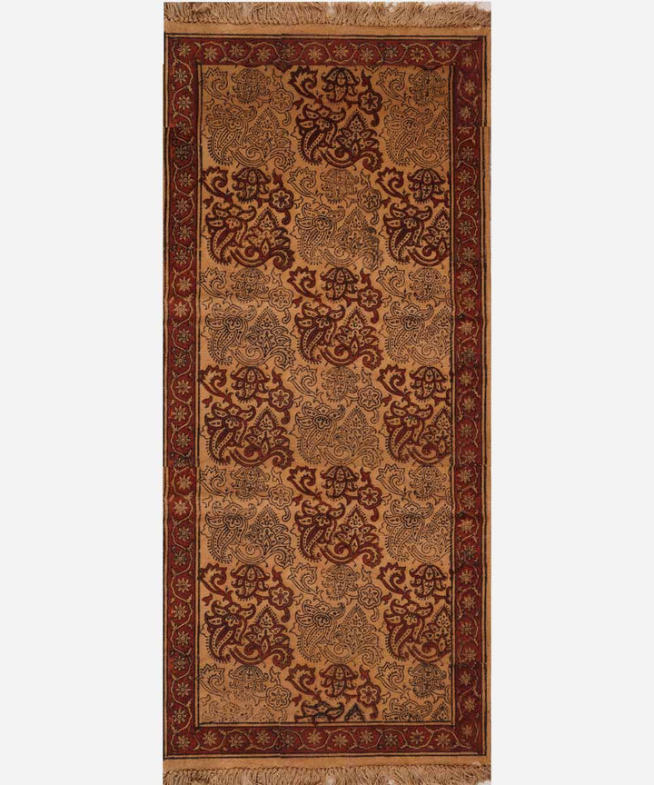 Multi colour handloom warangal cotton kalamkari dhurrie