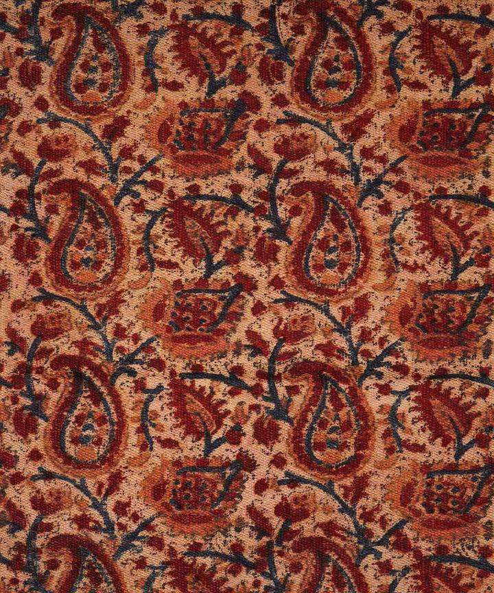 Handloom multicolour warangal cotton kalamkari dhurrie