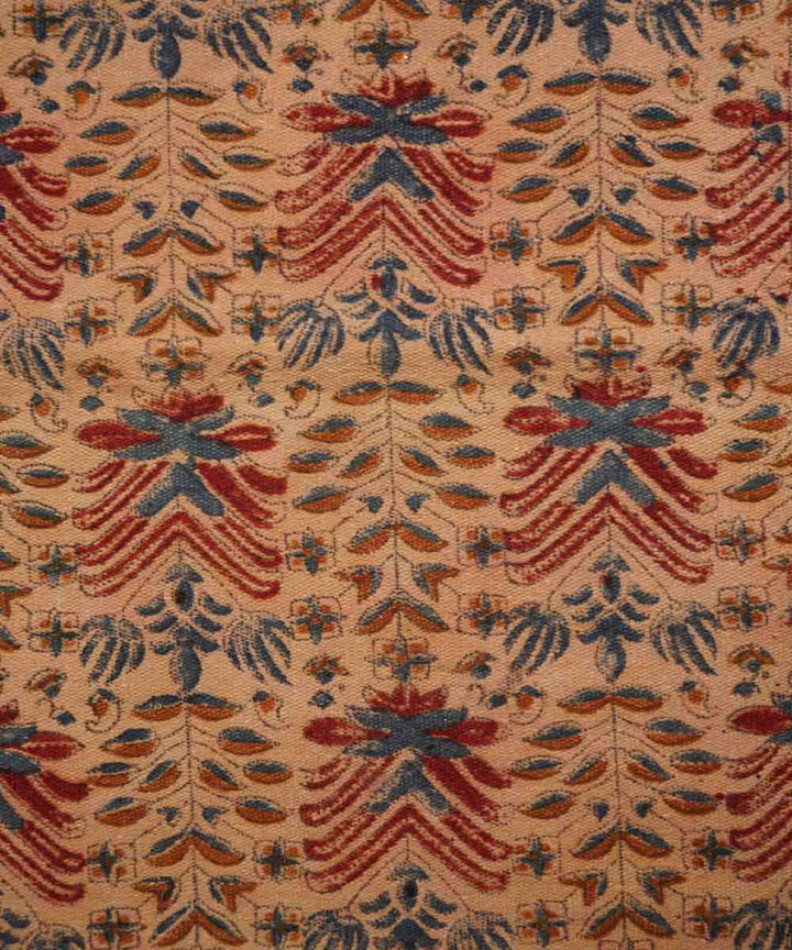 Handloom multi colour warangal cotton kalamkari dhurrie