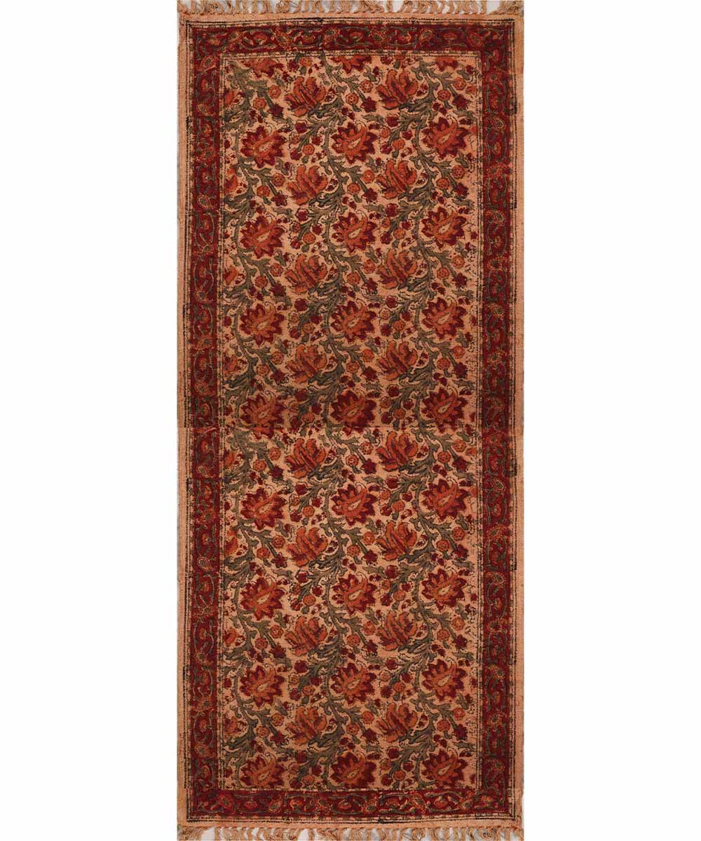 Handwoven multicolor cotton warangal kalamkari durrie