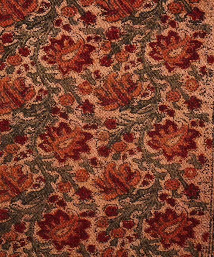 Handwoven multicolor cotton warangal kalamkari durrie