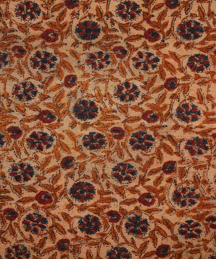 Handwoven multicolour cotton warangal kalamkari durrie