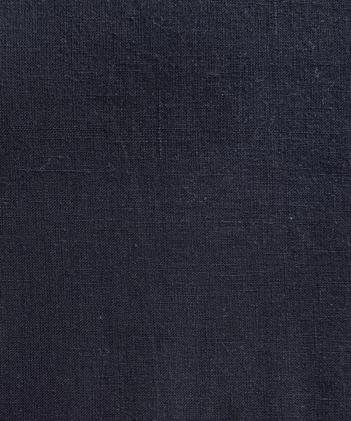2.5m Black handspun handloom cotton kurta material