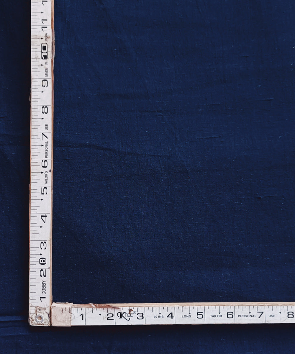 2.5m Indigo twill weave handspun handwoven cotton kurta material