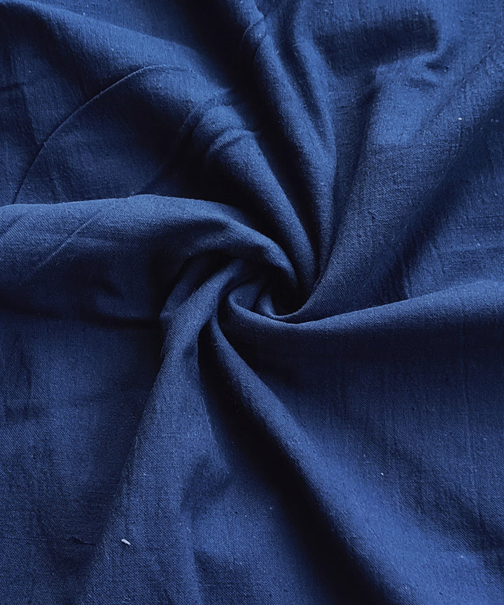 2.5m Indigo twill weave handspun handwoven cotton kurta material