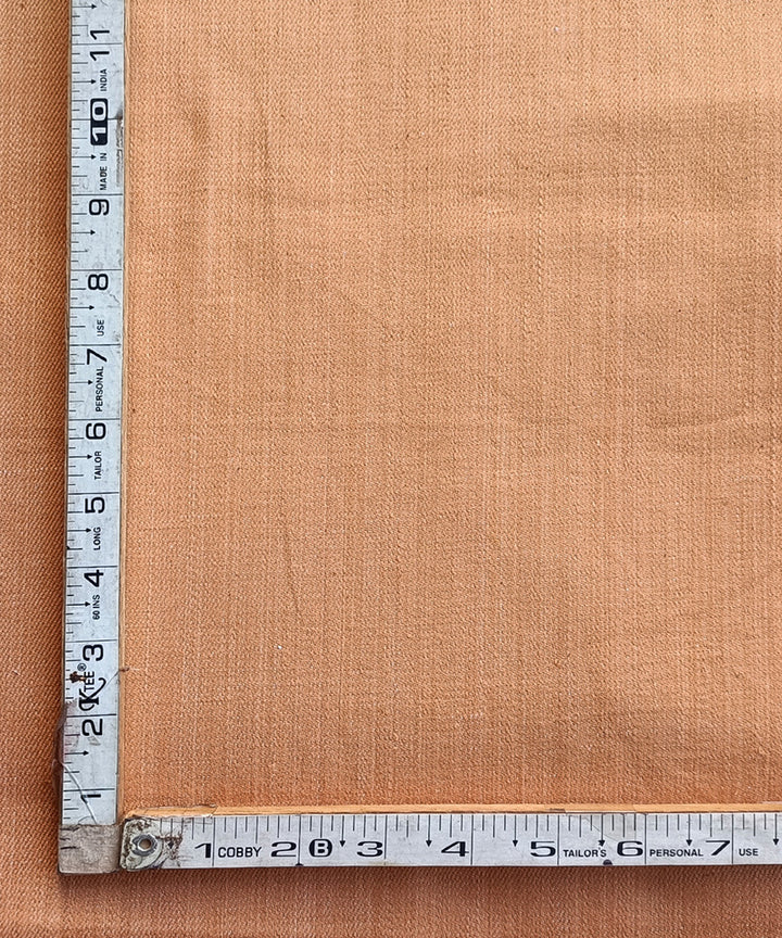 2.5m Dusky saffron handspun handloom trouser cotton material