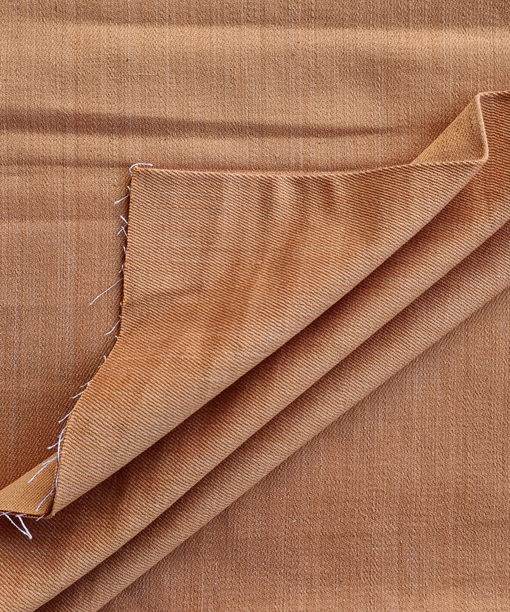 2.5m Dusky saffron handspun handloom trouser cotton material