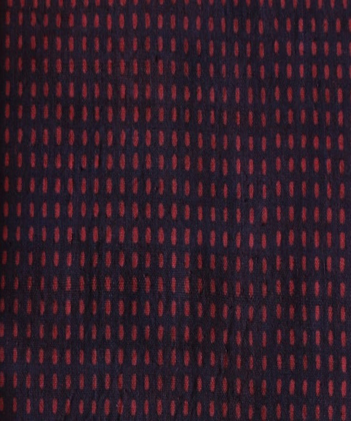 2.5m Purple red handspun hand woven cotton dabu print kurta material