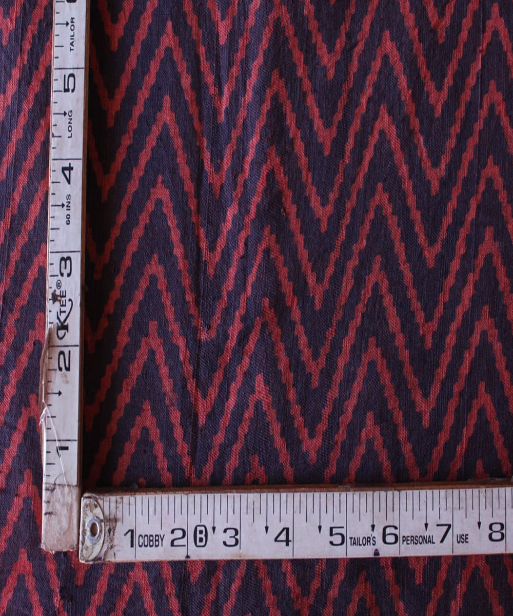 2.5 m Purple red hand spun handwoven cotton dabu kurta material