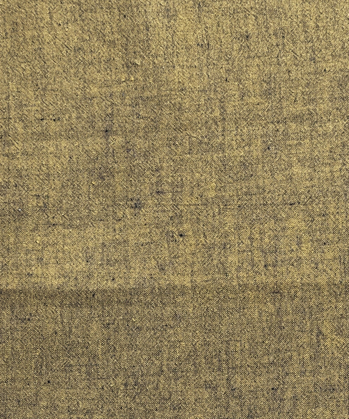 2.5m Yellow black handspun handloom cotton kurta material