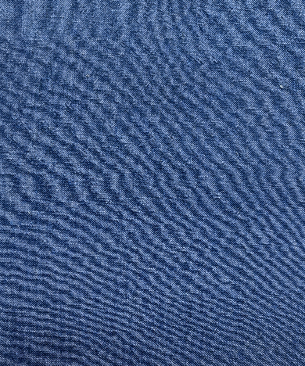 2.5m Blue handspun hand loom cotton kurta material