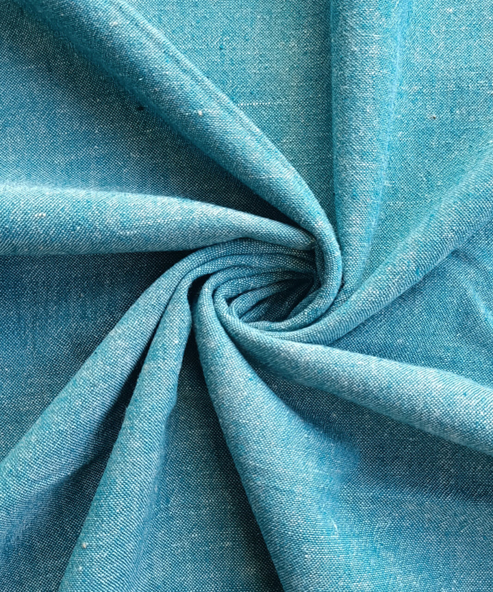 2.5m Tiffany blue handspun handloom cotton kurta material