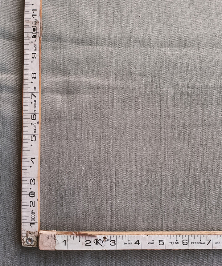 2.5m Dark grey handspun handloom cotton trouser and jacket material
