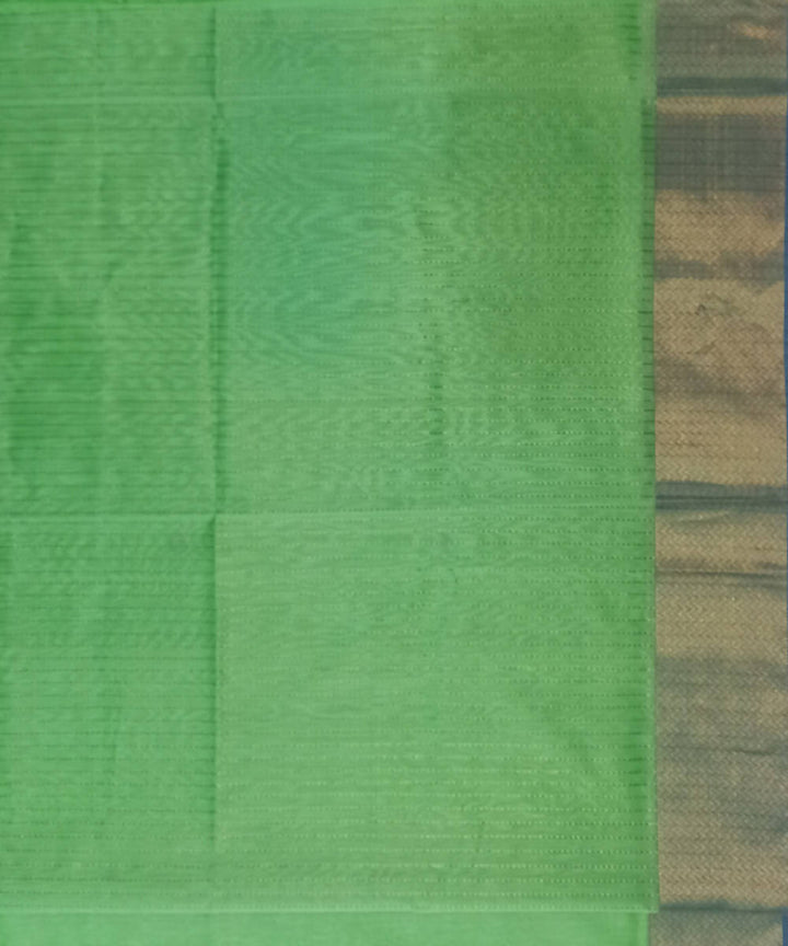 Maheshwari Aquamarine Green Handloom Cotton Silk Saree