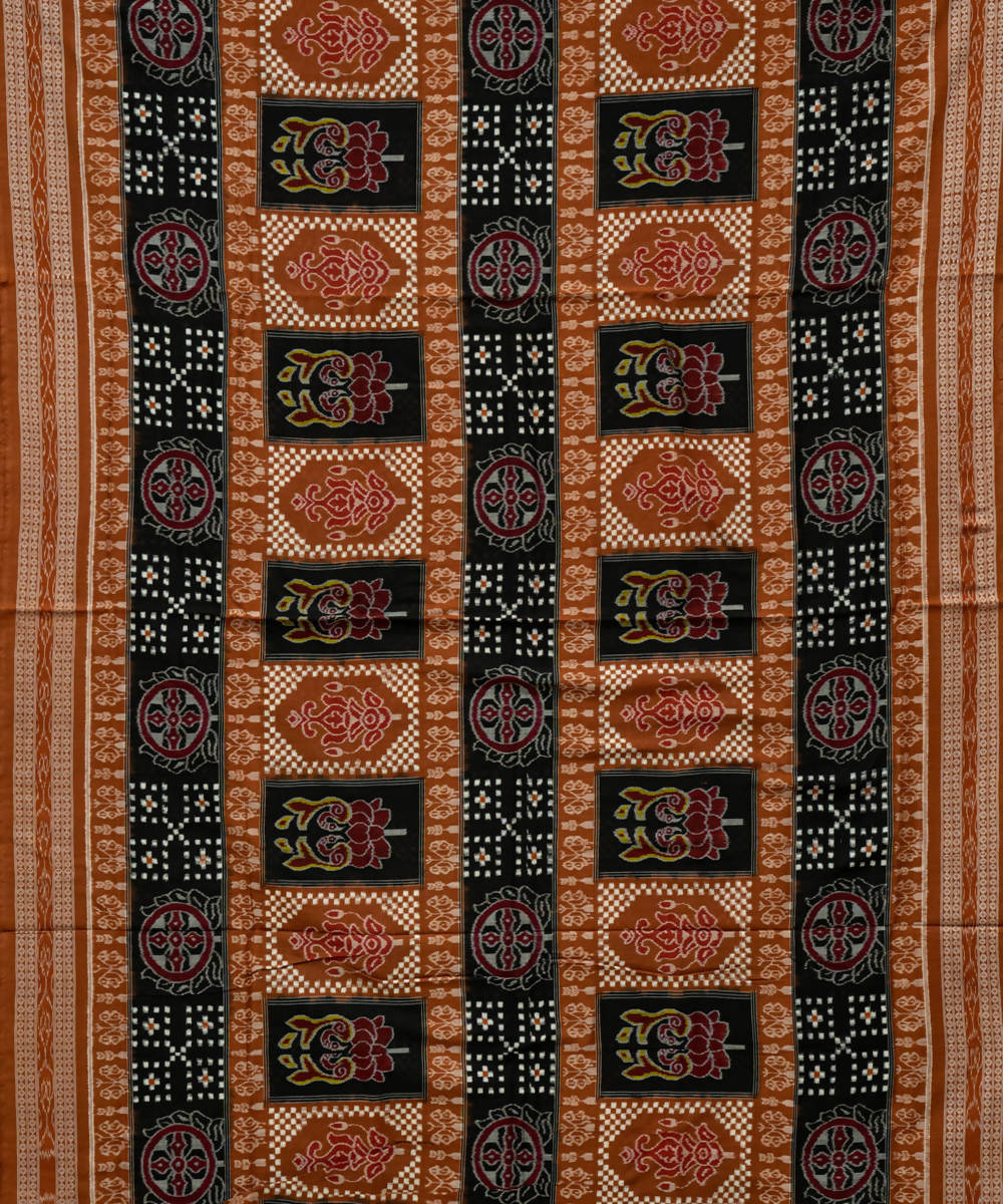 Bole black handloom cotton sambalpuri saree