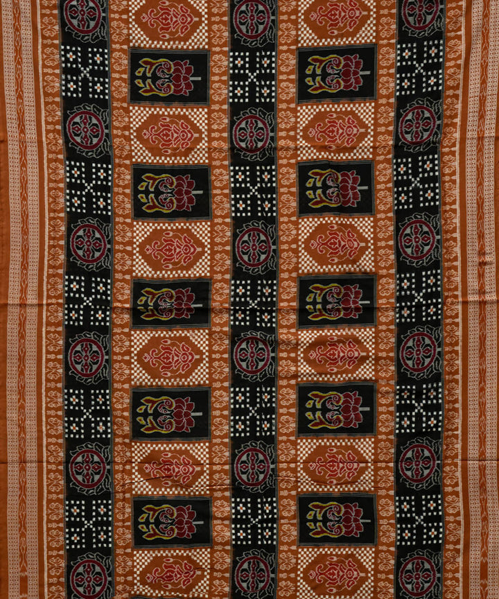 Bole black handloom cotton sambalpuri saree