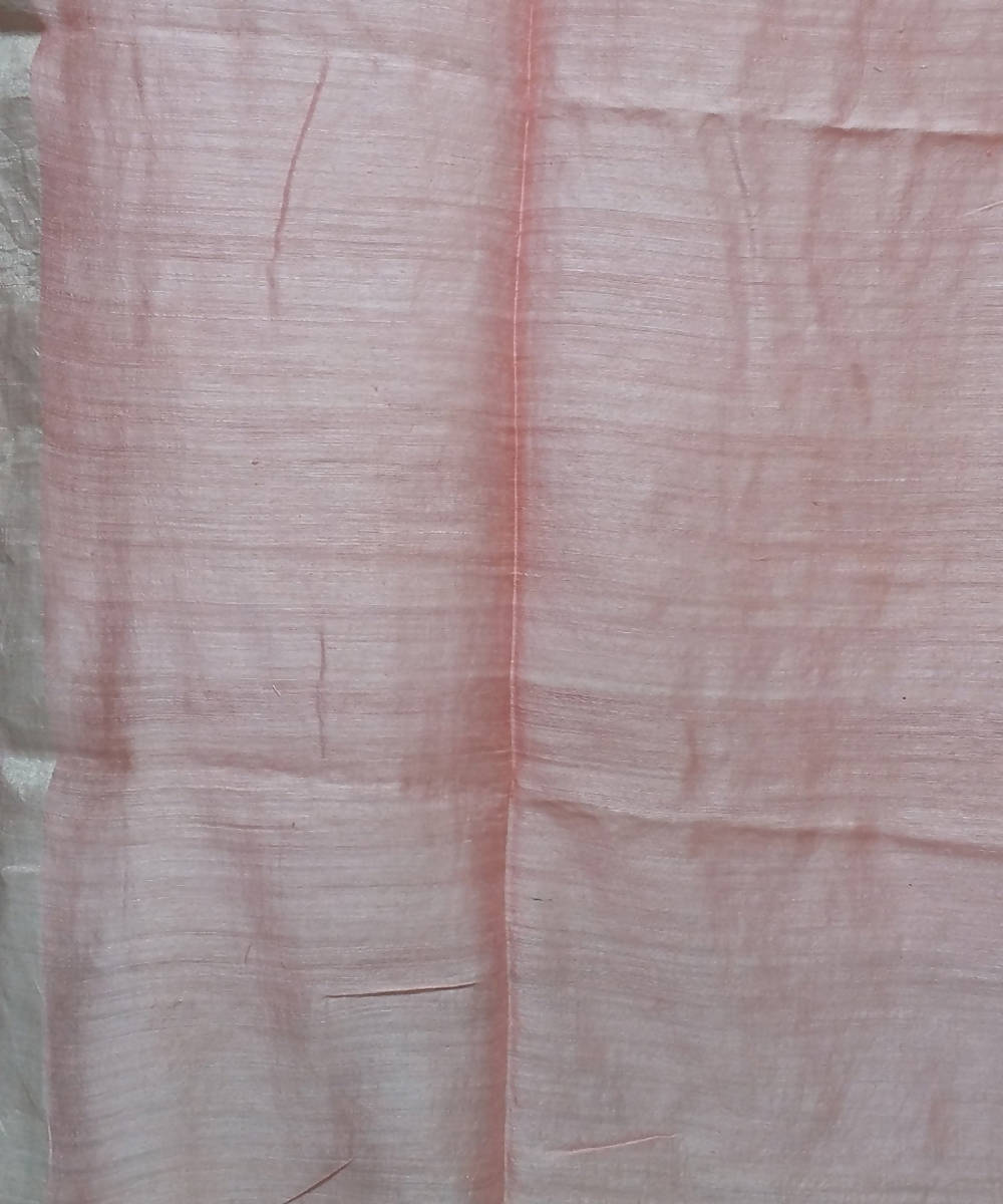 Bengal Pink Handloom Sequin Silk Saree