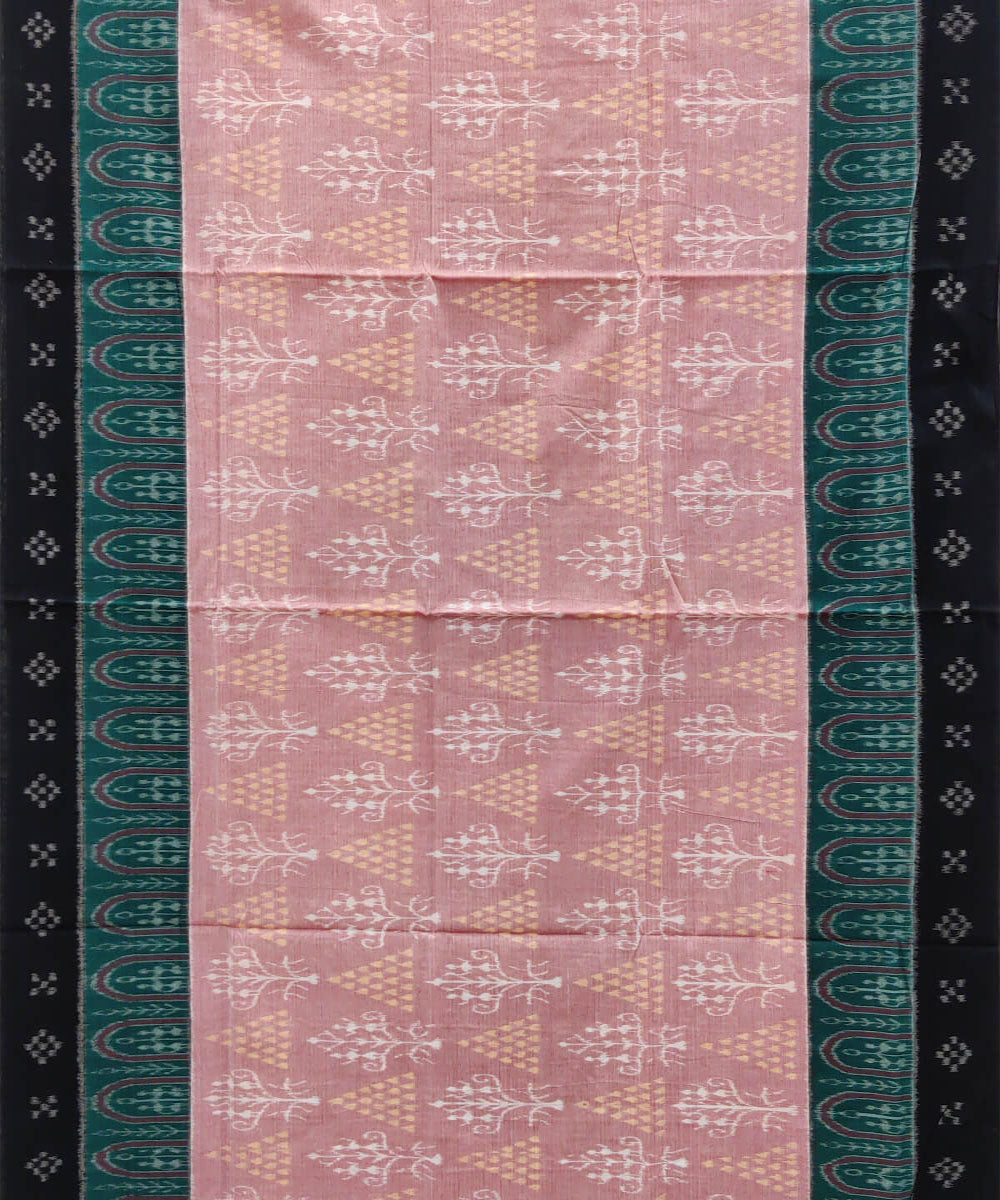 Amarnath pink pasapalli border cotton handwoven nuapatna saree