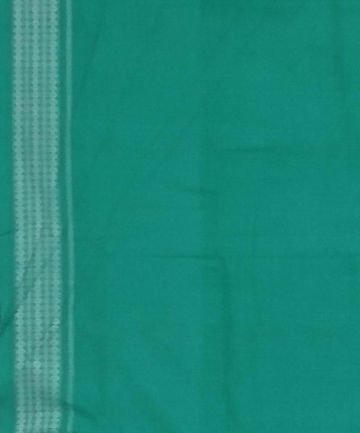Black green handloom ikat cotton sambalpuri saree
