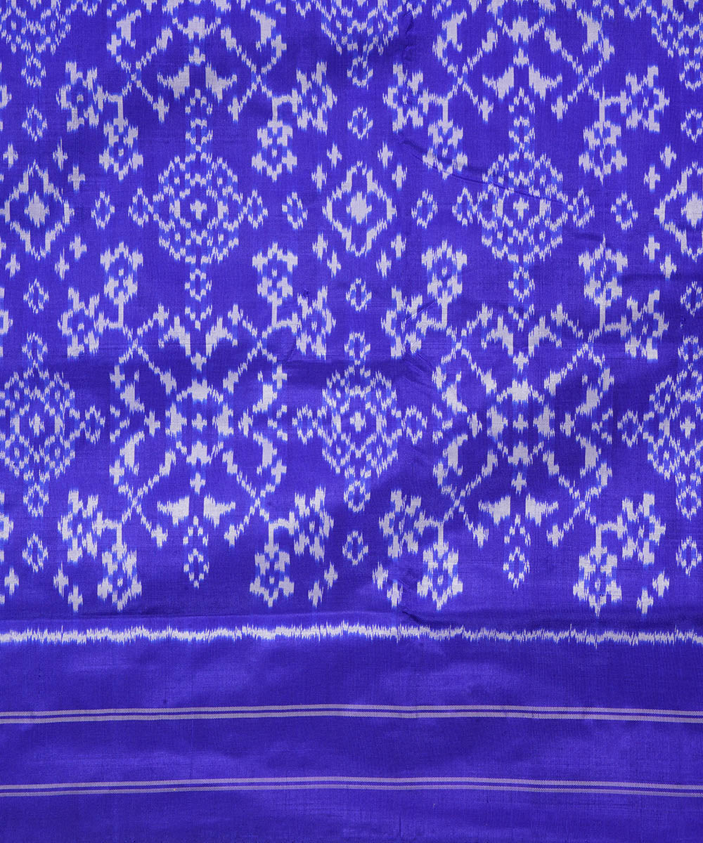 Lavender purple silk handwoven pochampally ikat saree