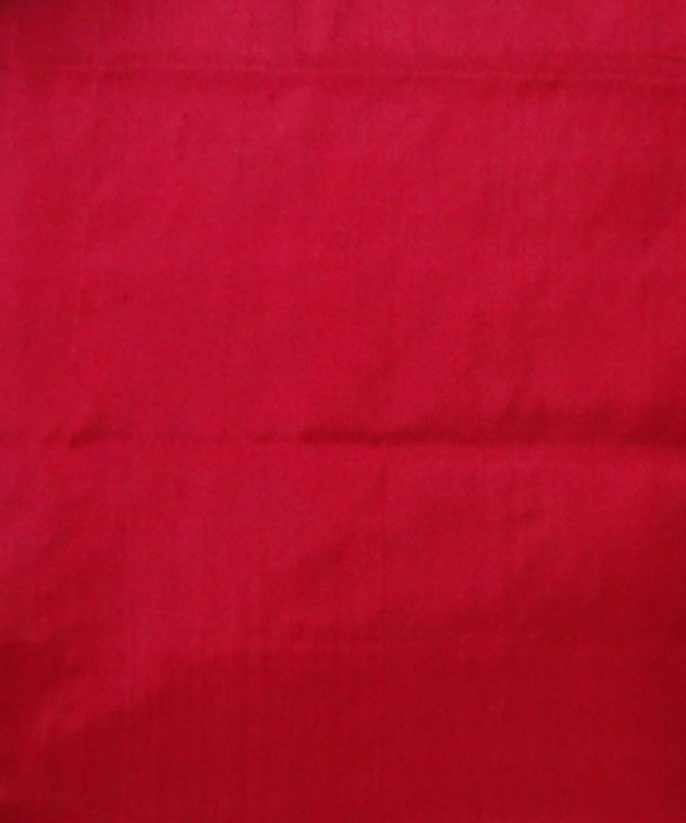 Green Red handloom Sambalpuri ikat silk Saree