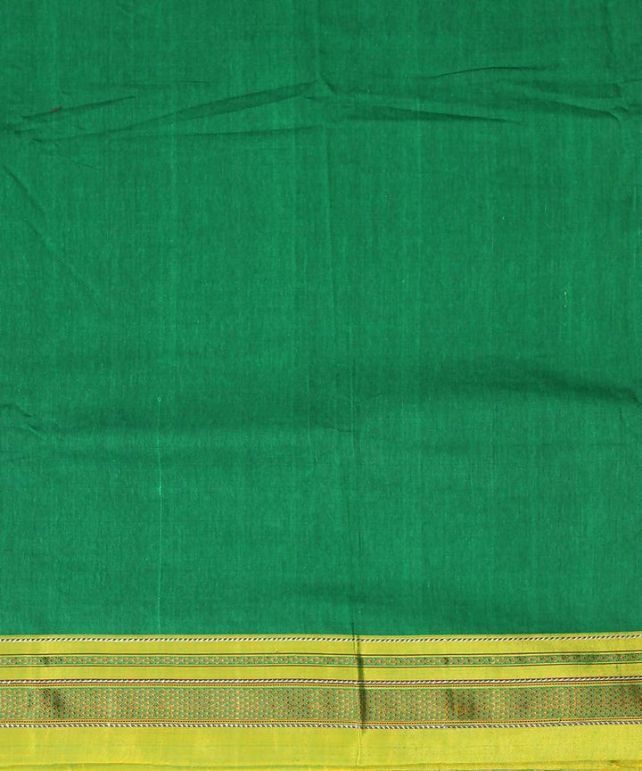 green handloom chikki paras border ilkal saree