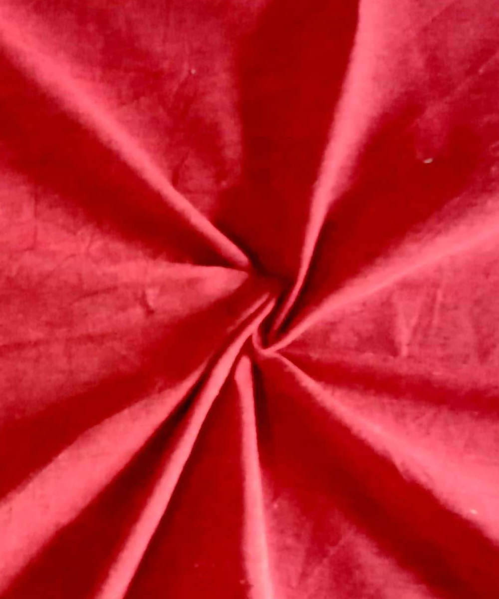 Red Cutton Red handspun handwoven cotton fabric (2.5m per qty) – GoSwadeshi