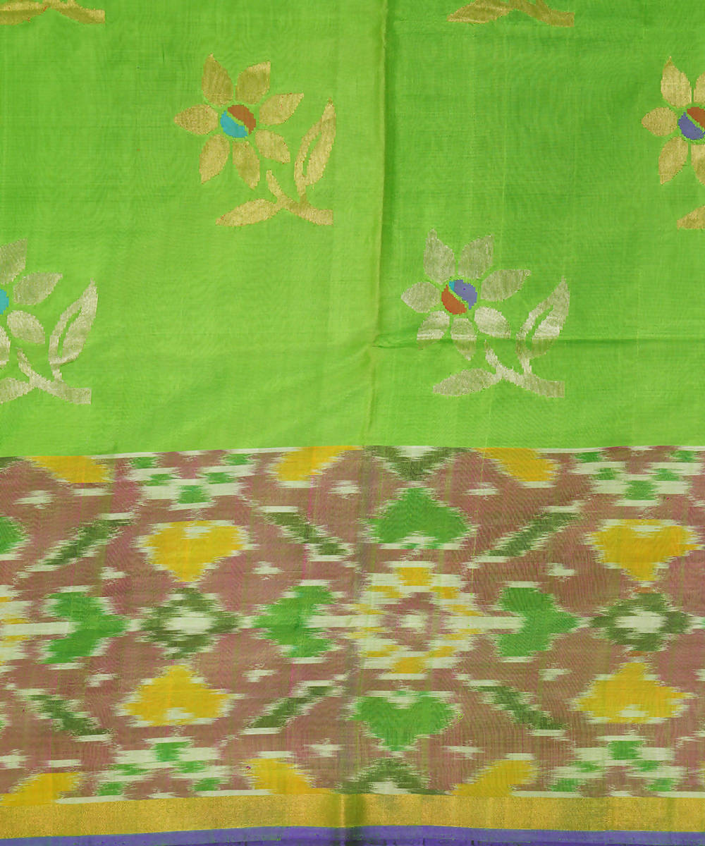 Green Handwoven Uppada Silk Saree