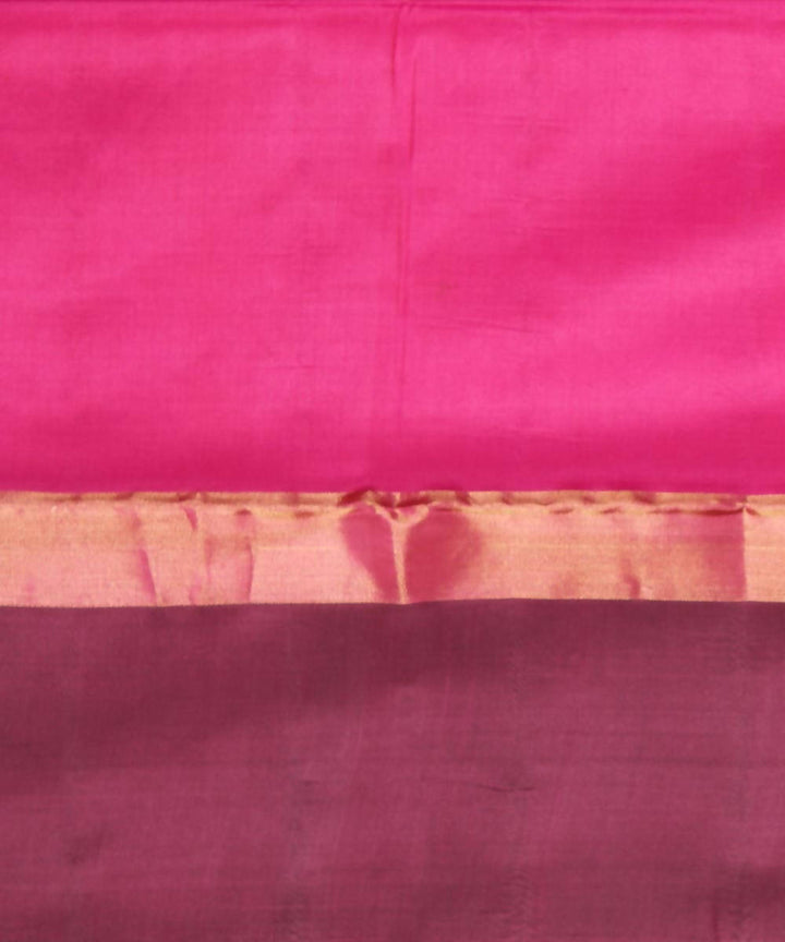 pink green karnataka handloom silk saree