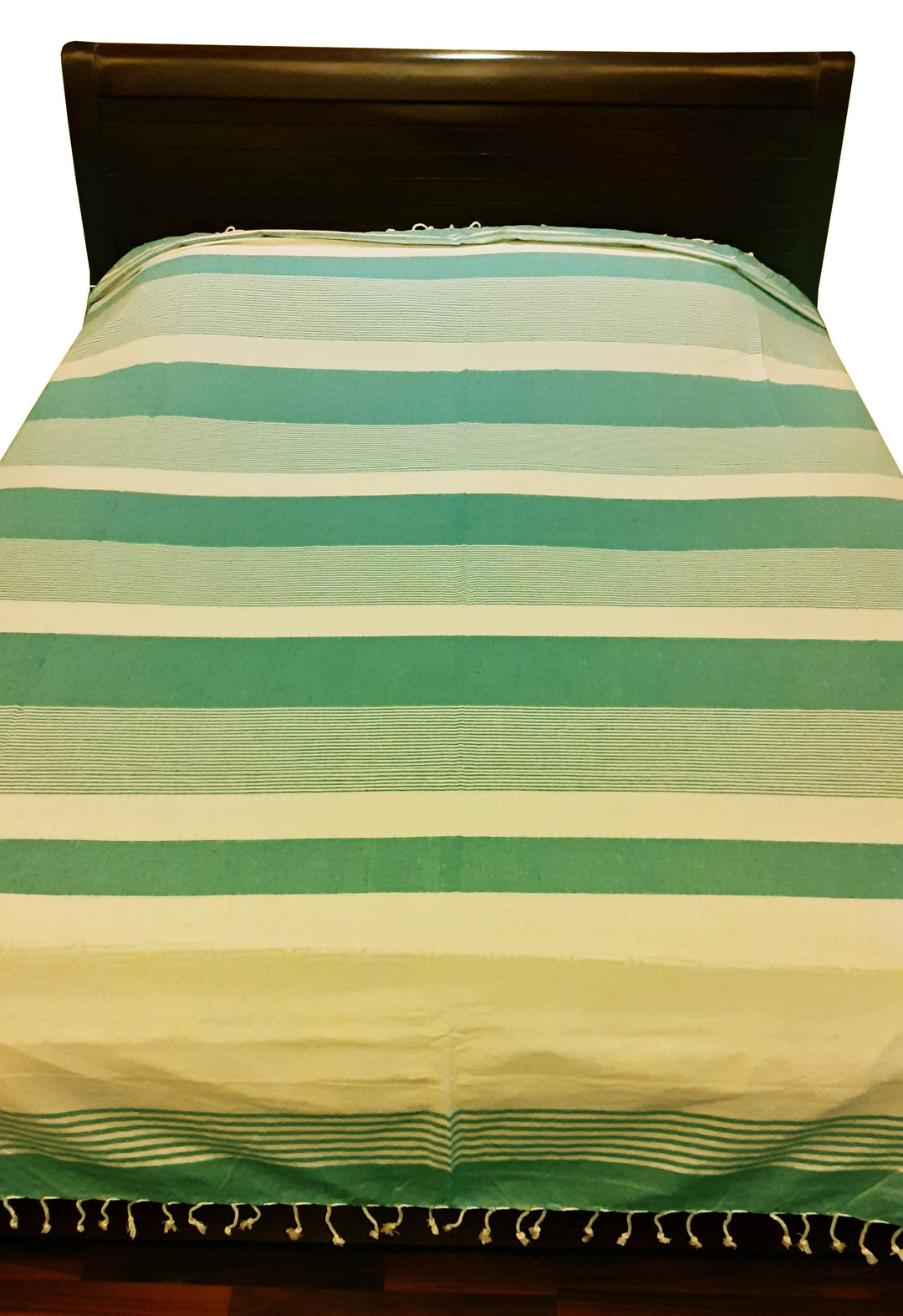 Multicolor handspun turkish cotton double bedcover