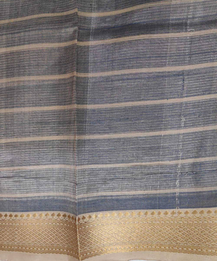 Blue checks handloom cotton silk mangalagiri saree
