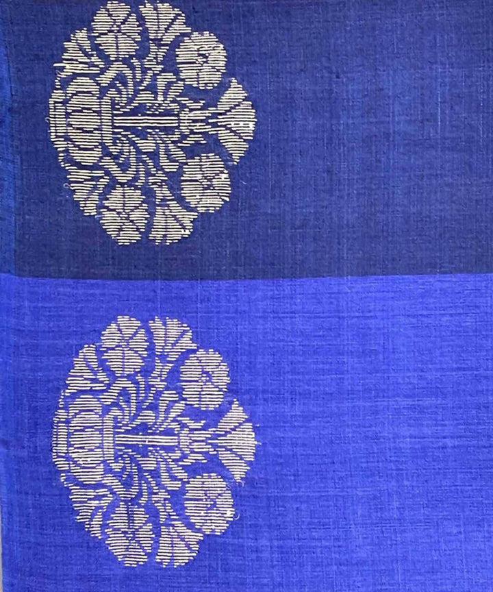 Multicolour handwoven striped tussar silk saree